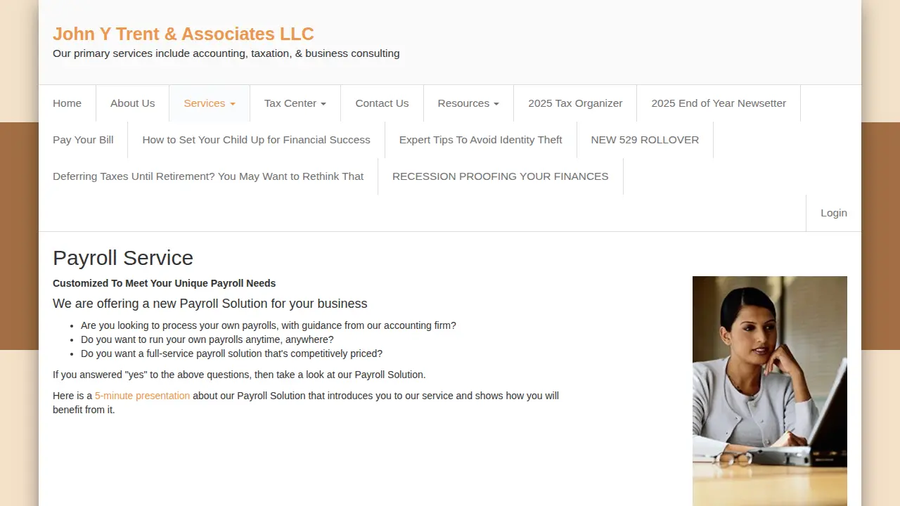 John Y Trent & Associates LLC page