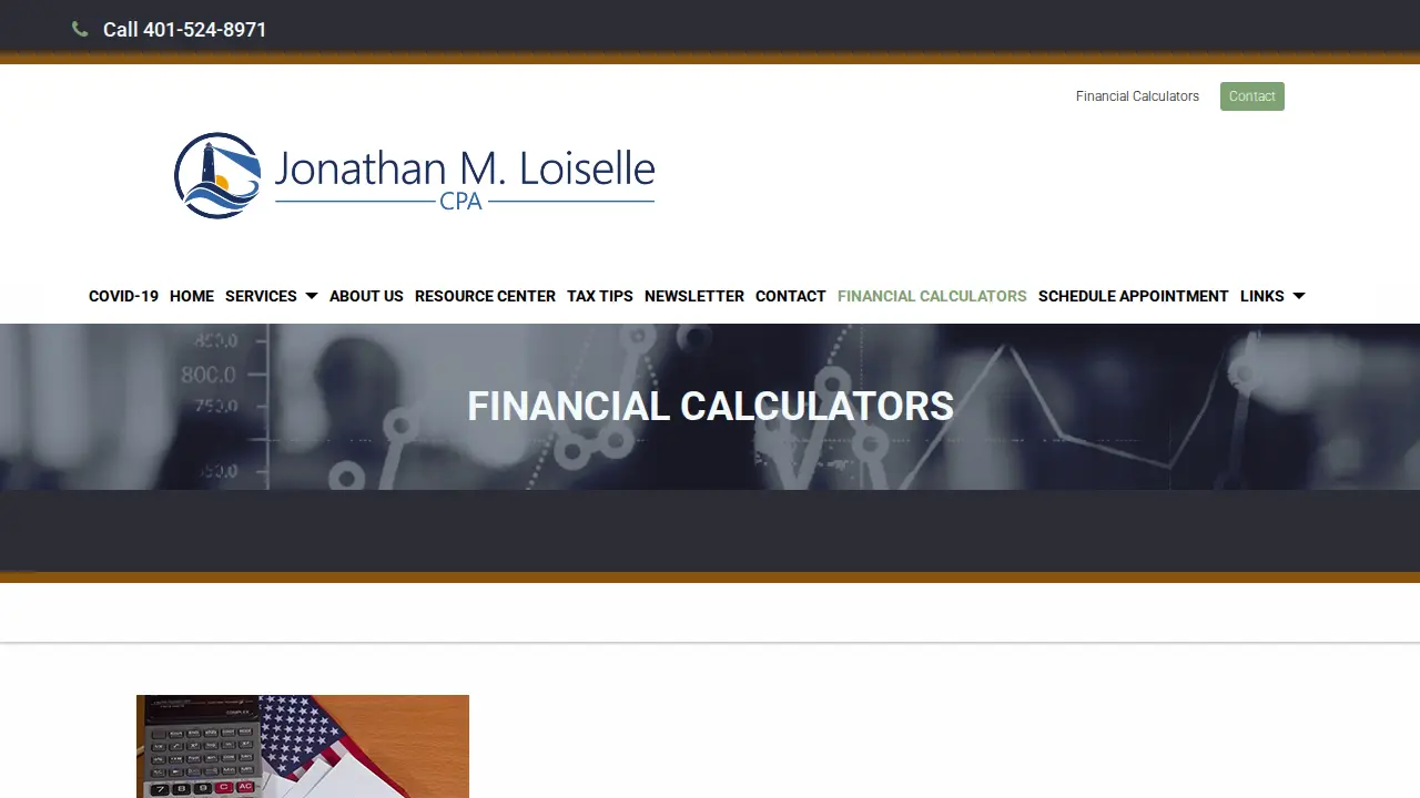 Jonathan M. Loiselle, CPA page
