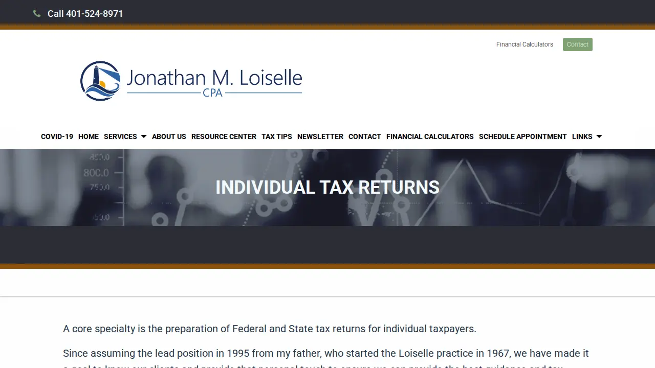 Jonathan M. Loiselle, CPA page