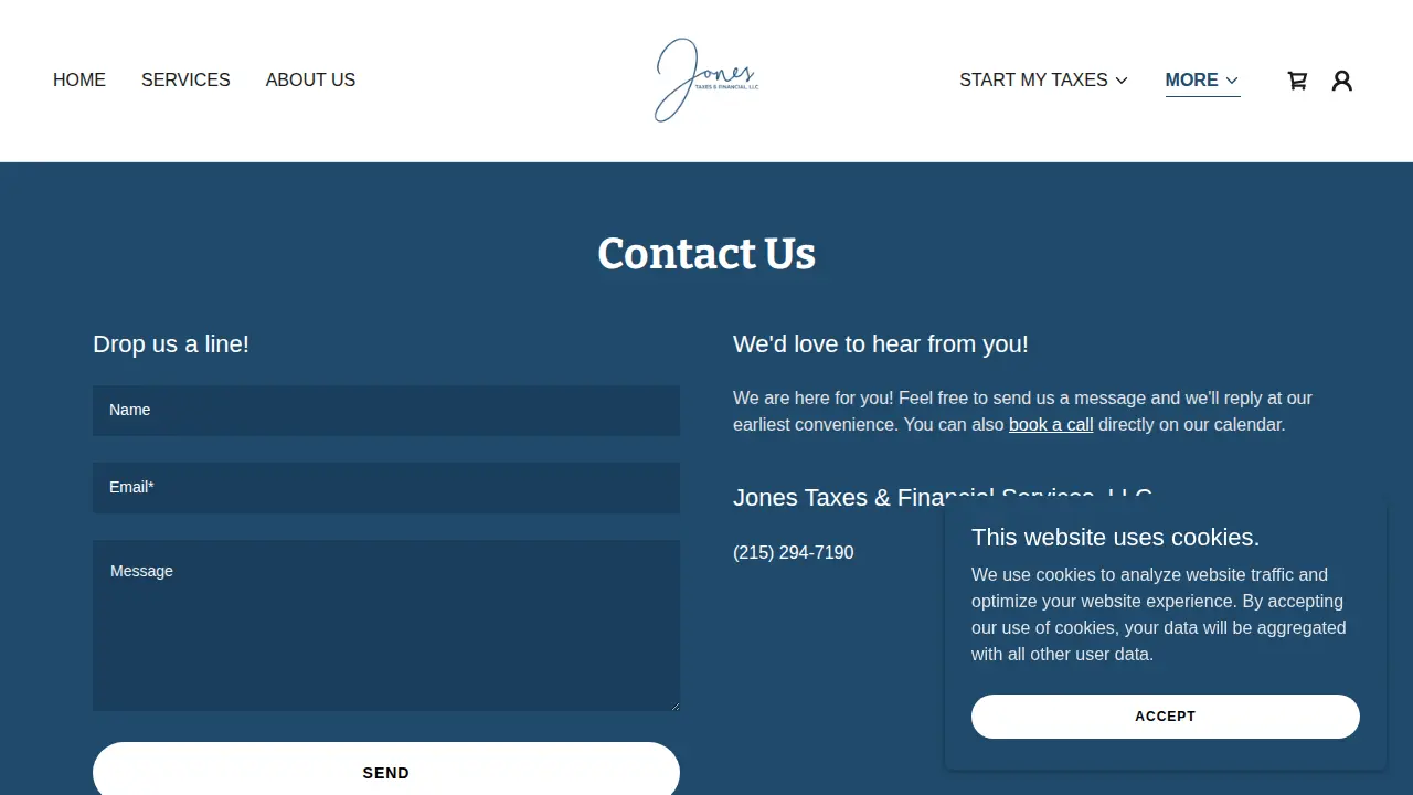 Jones Taxes & Financial Services, LLC page