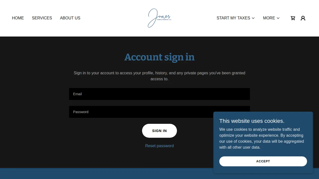 Jones Taxes & Financial Services, LLC page