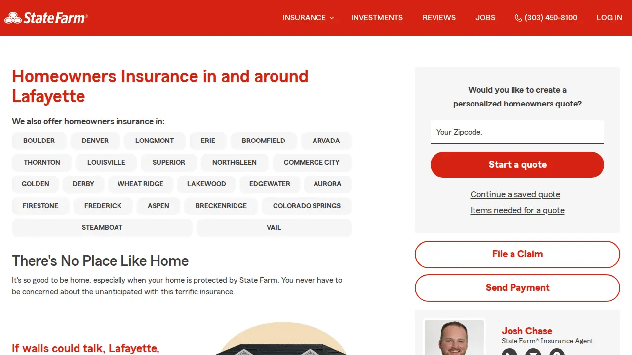 Josh Chase - State Farm Insurance Agent page