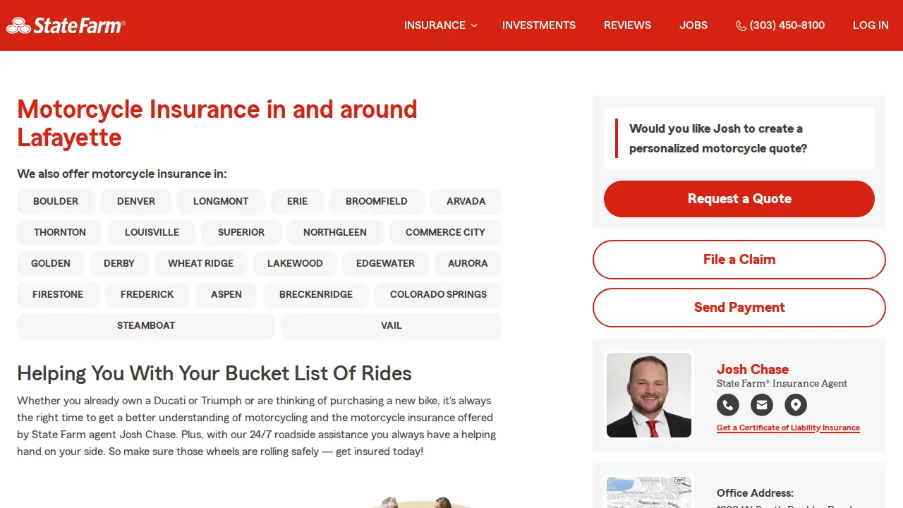 Josh Chase - State Farm Insurance Agent page