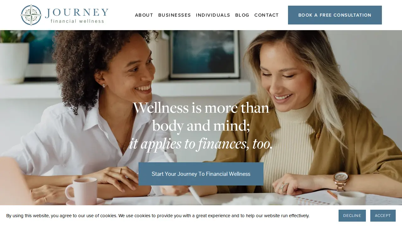 Journey Financial Wellness - Financial Coach / Accredited Financial Counselor website