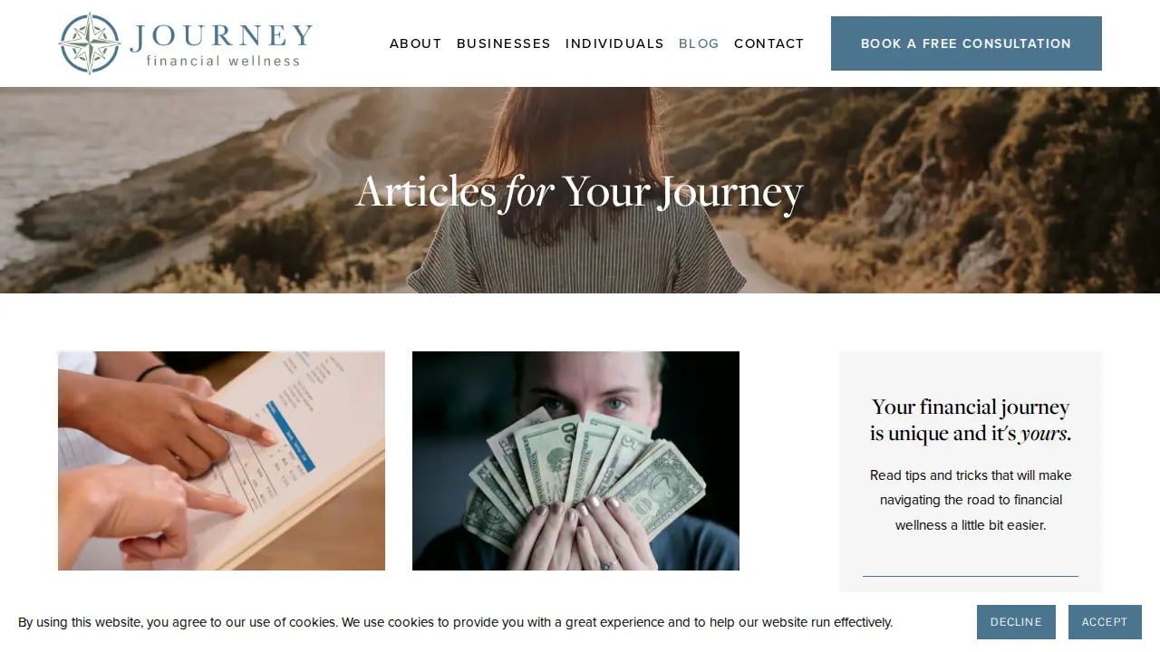 Journey Financial Wellness - Financial Coach / Accredited Financial Counselor page