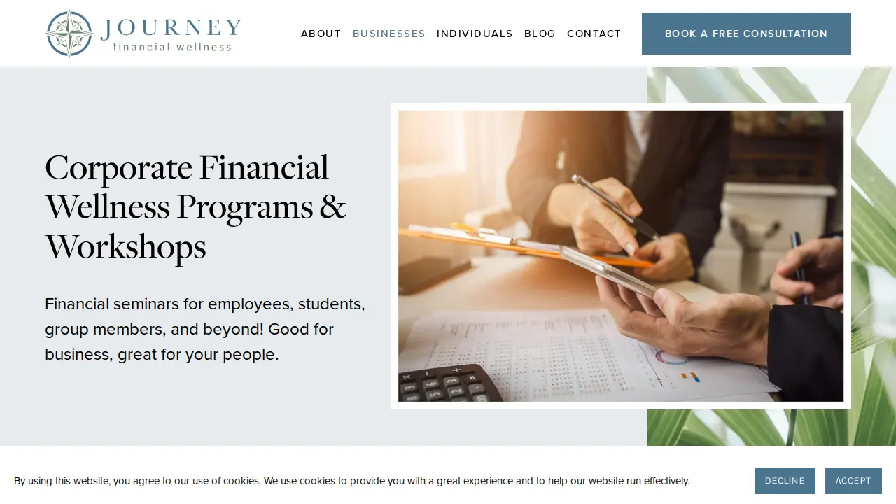Journey Financial Wellness - Financial Coach / Accredited Financial Counselor page