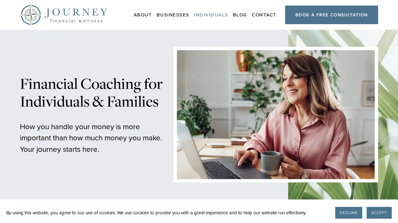 Journey Financial Wellness - Financial Coach / Accredited Financial Counselor page