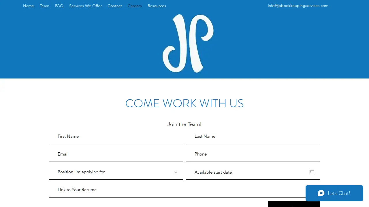 JP Bookkeeping Services Inc page