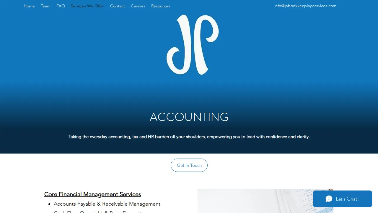 JP Bookkeeping Services Inc page