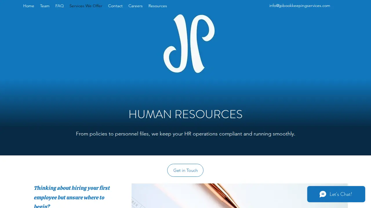 JP Bookkeeping Services Inc page