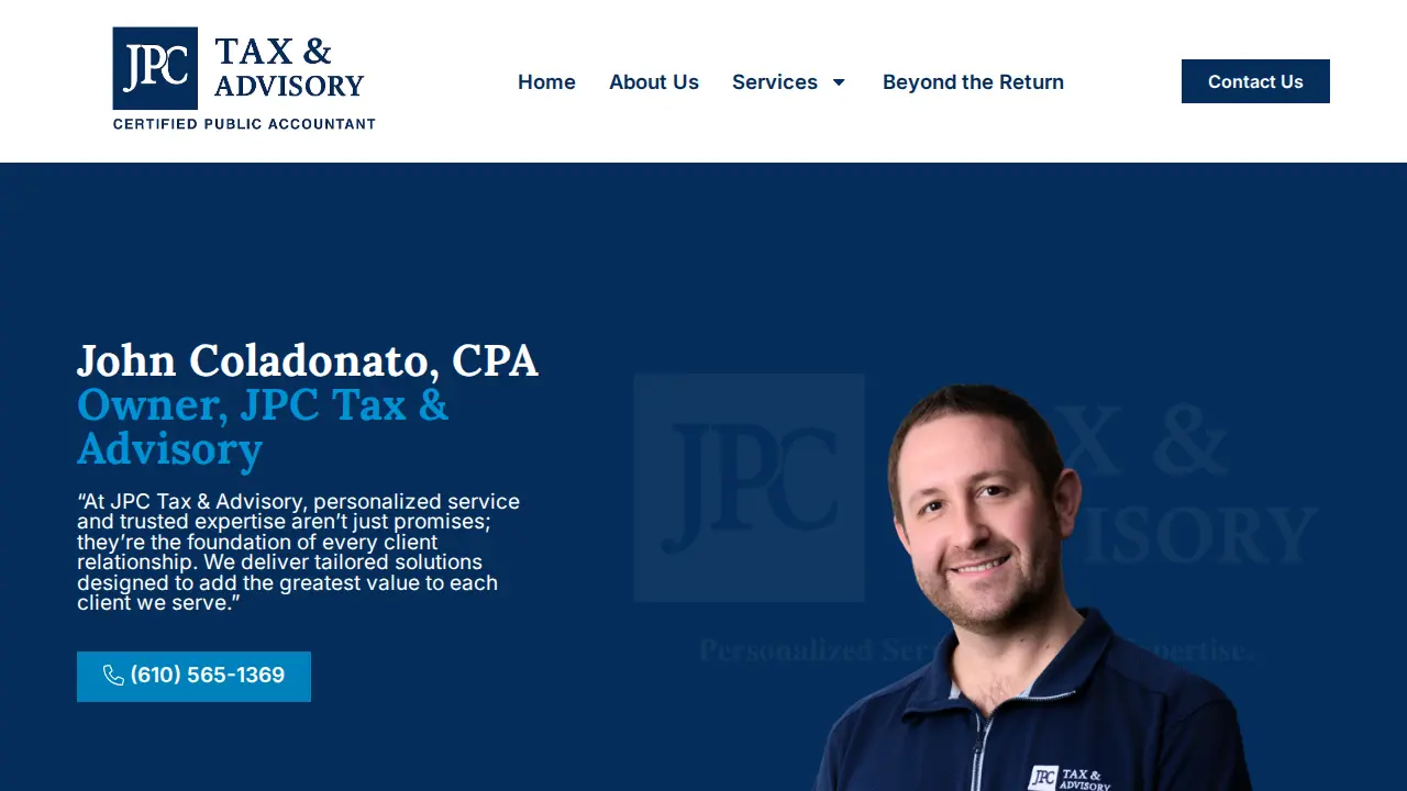 JPC Tax & Advisory page