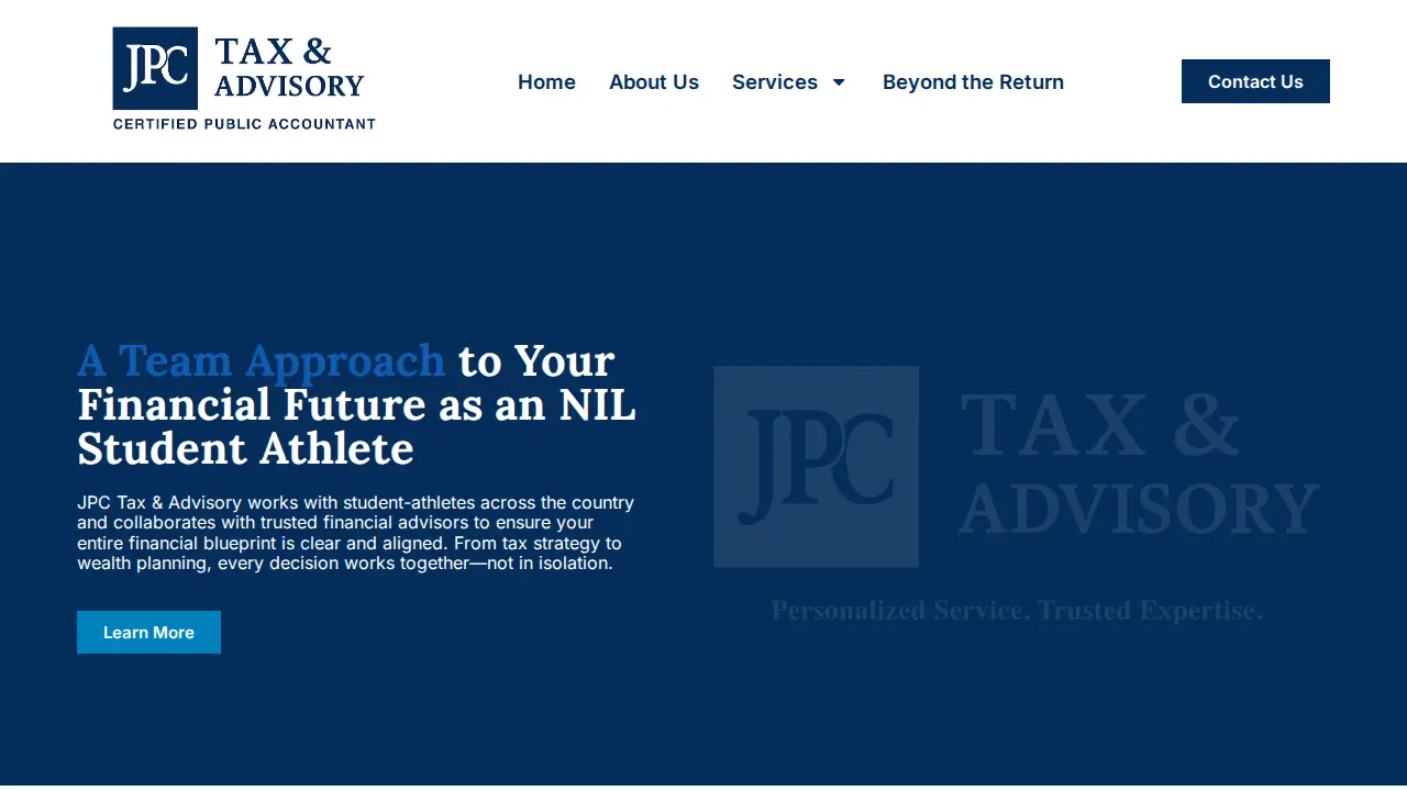 JPC Tax & Advisory page