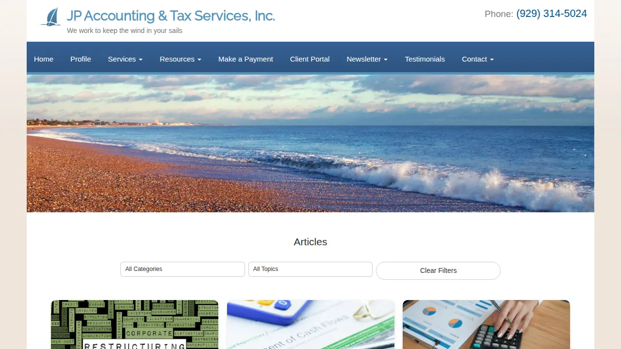 JP Accounting & Tax Services, Inc./J. Andrew Nam, CPA page