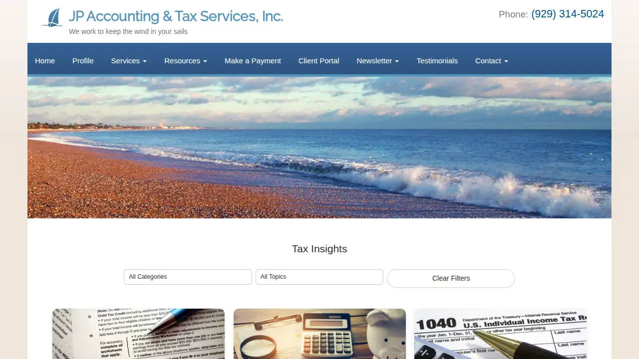 JP Accounting & Tax Services, Inc./J. Andrew Nam, CPA page