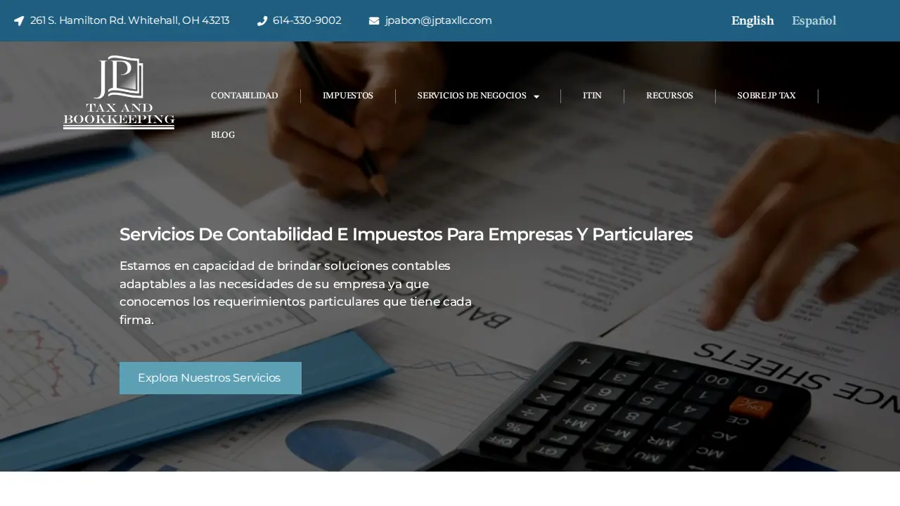 JP Tax and Bookkeeping LLC page
