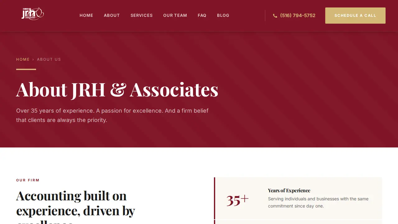 JRH & Associates, Inc. page