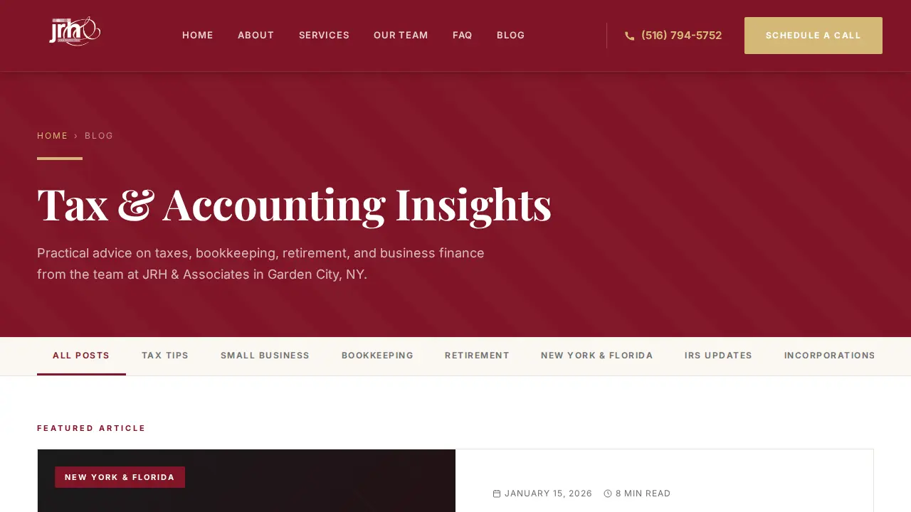 JRH & Associates, Inc. page
