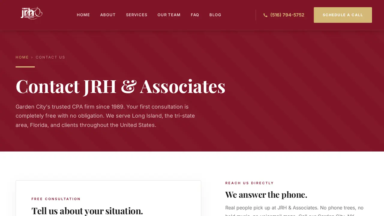 JRH & Associates, Inc. page