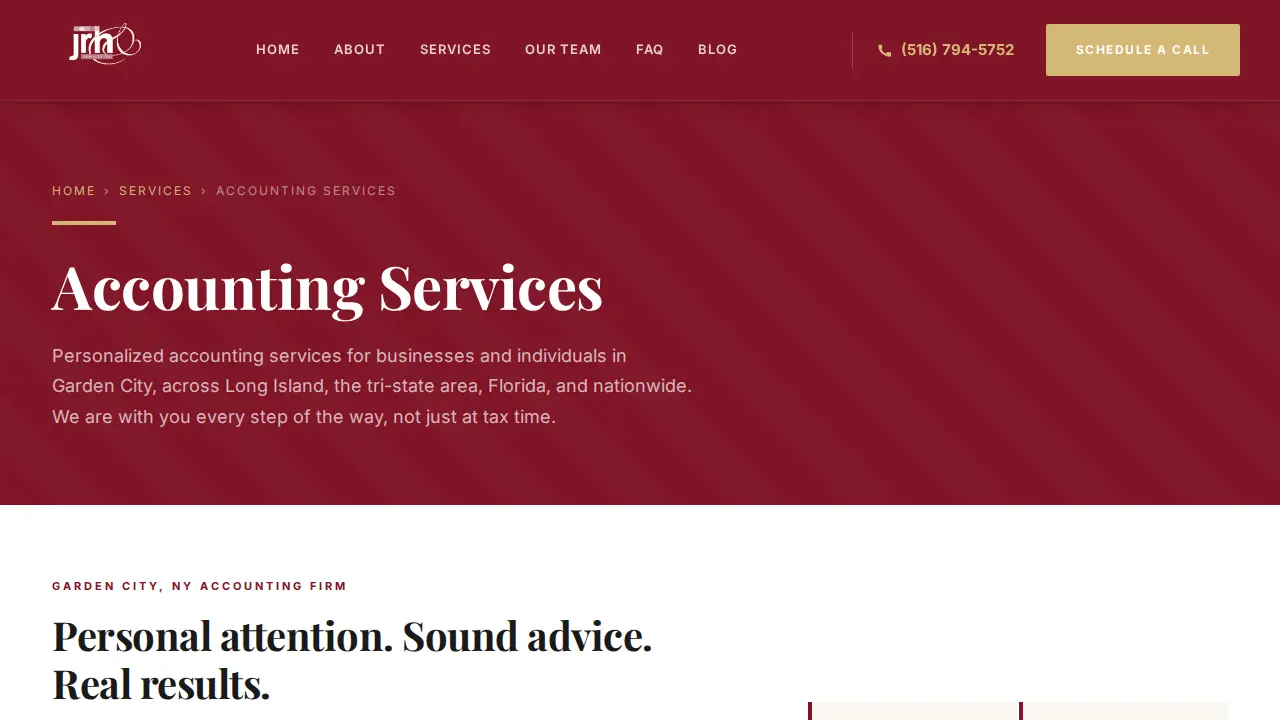 JRH & Associates, Inc. page