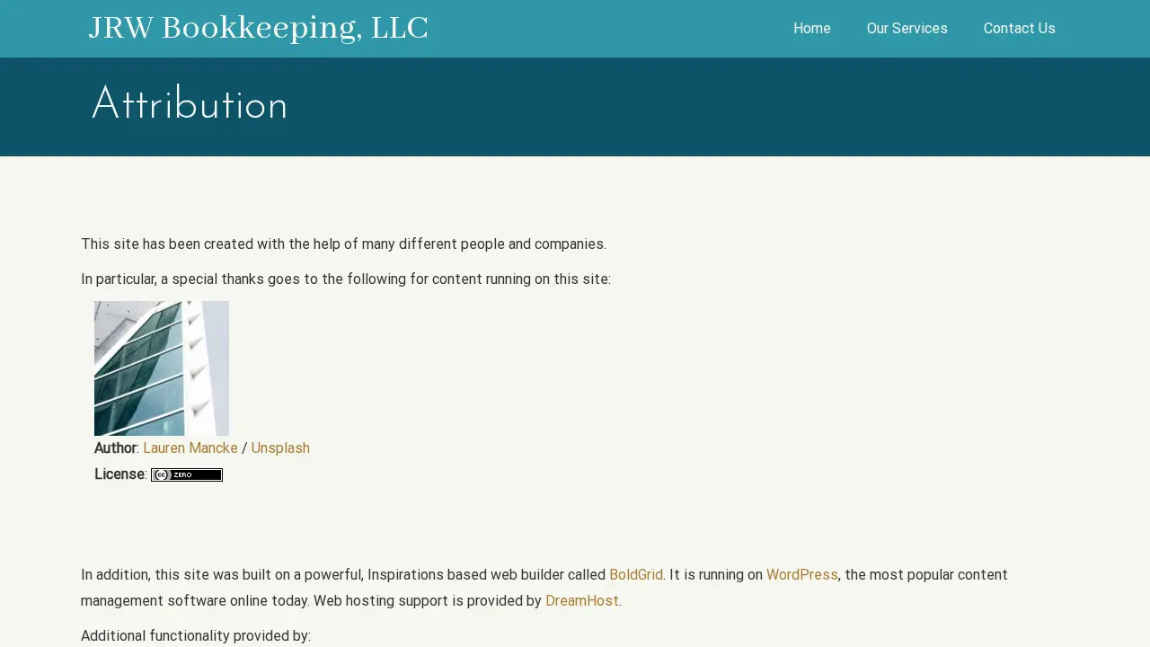 JRW Bookkeeping, LLC page