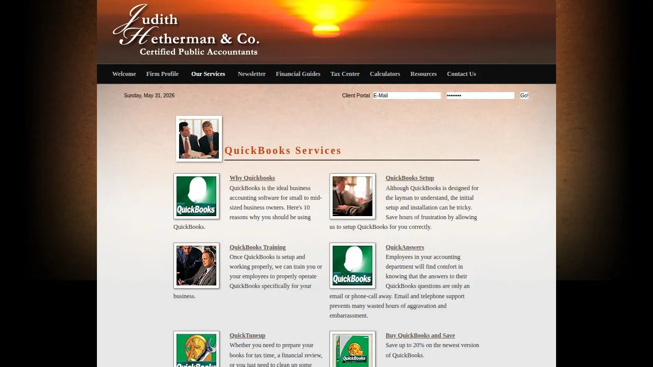 Judith Hetherman & Co, CPA's LLC page