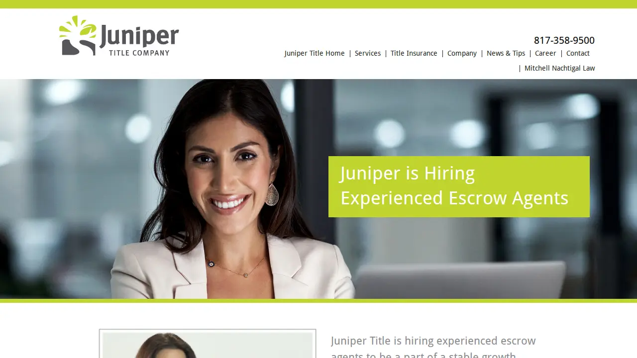 Juniper Title, Inc page