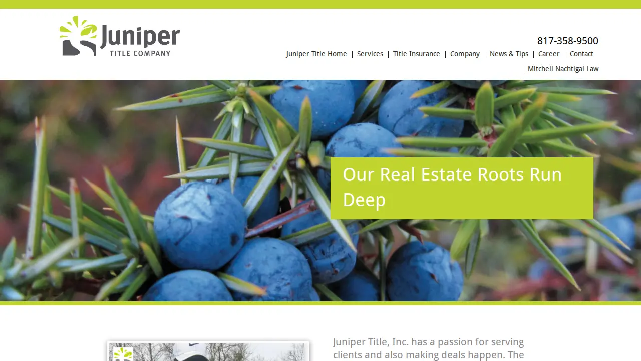 Juniper Title, Inc page