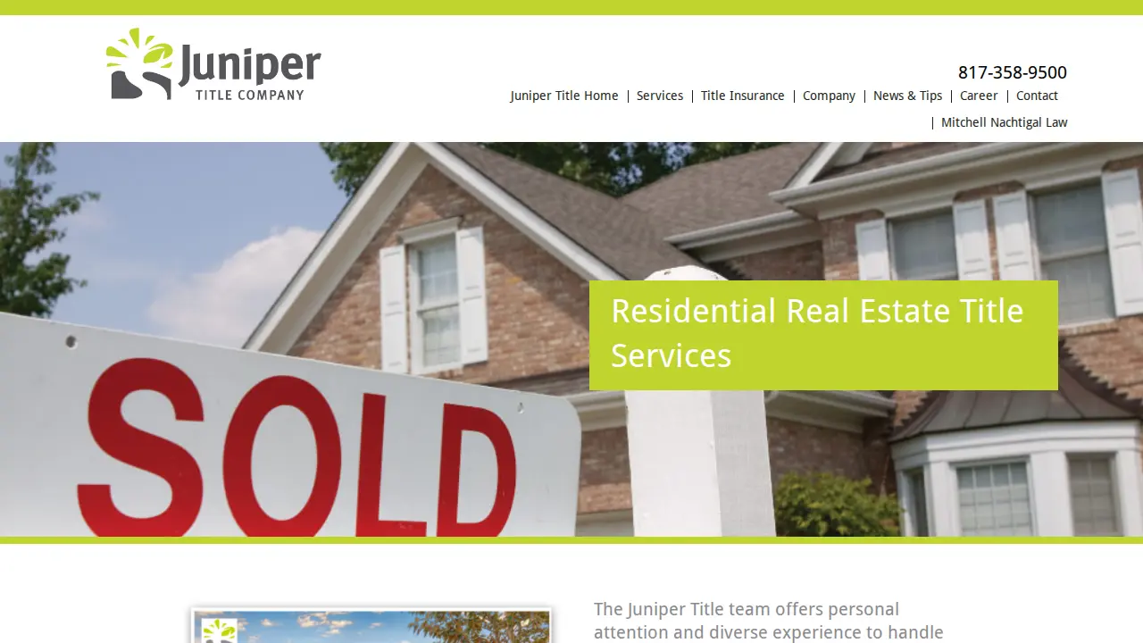 Juniper Title, Inc page