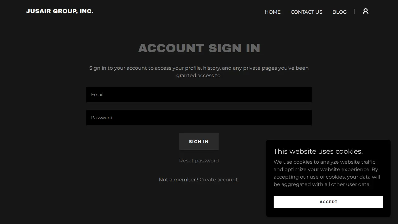 JUSAIR GROUP, INC Accounting and Tax Services page