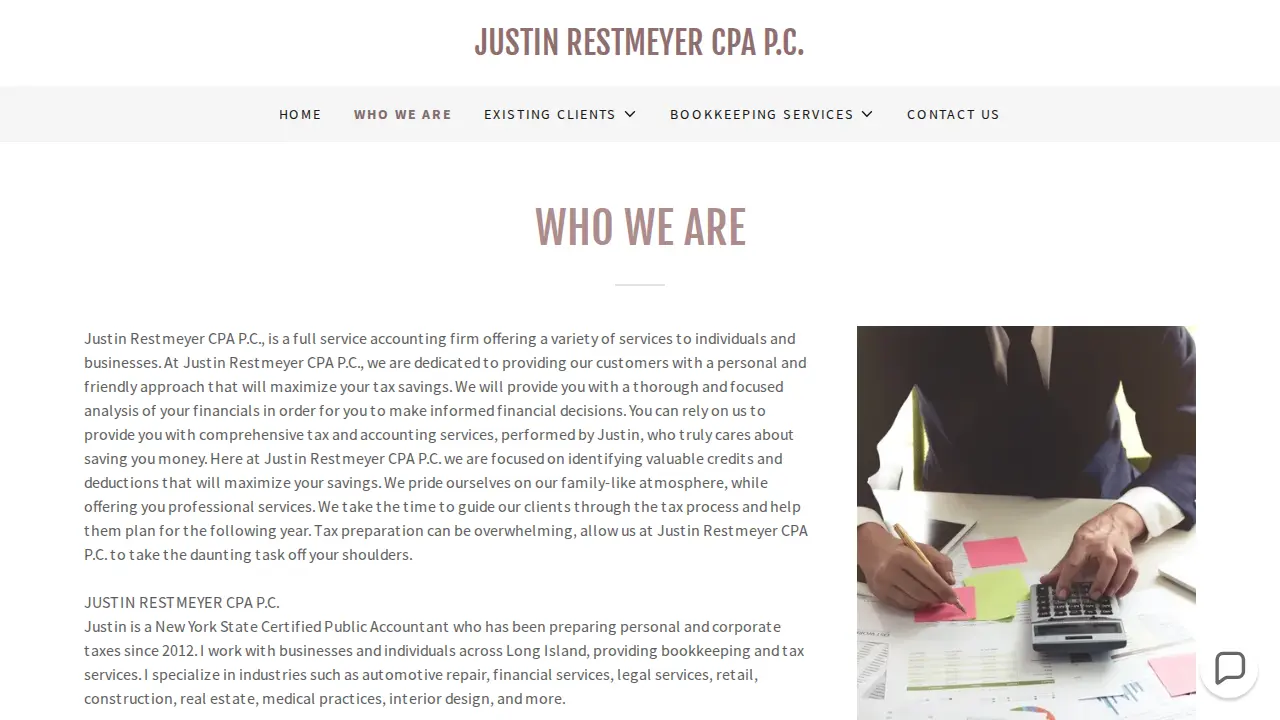 Justin D. Restmeyer CPA page
