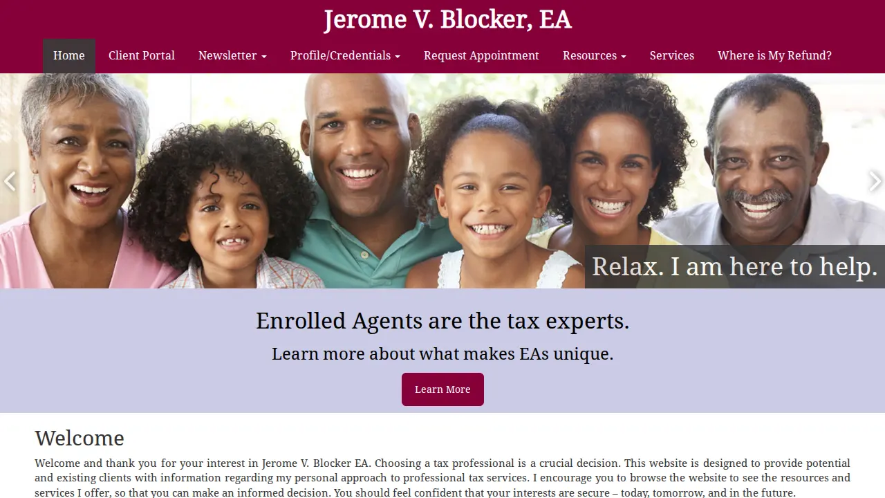 Jerome V. Blocker, EA page