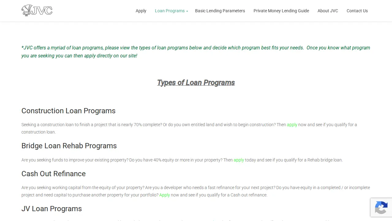 Joint Venture Capital, LLC page