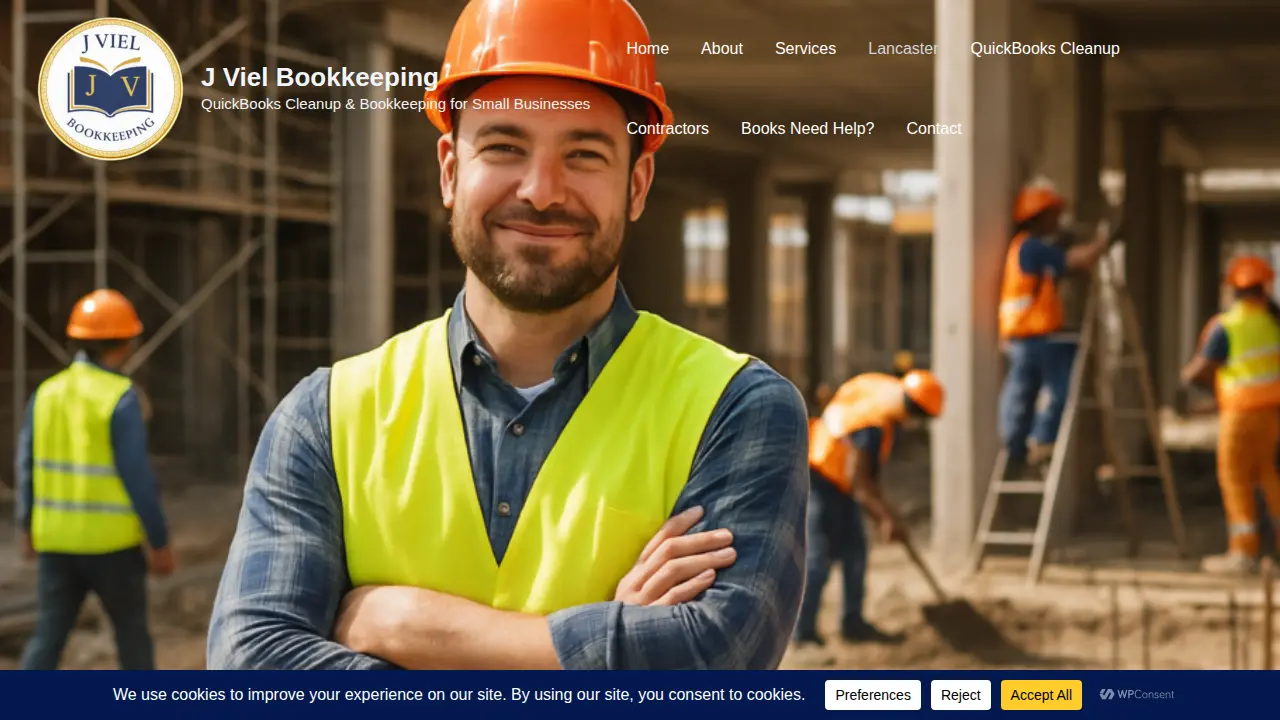 J Viel Bookkeeping page