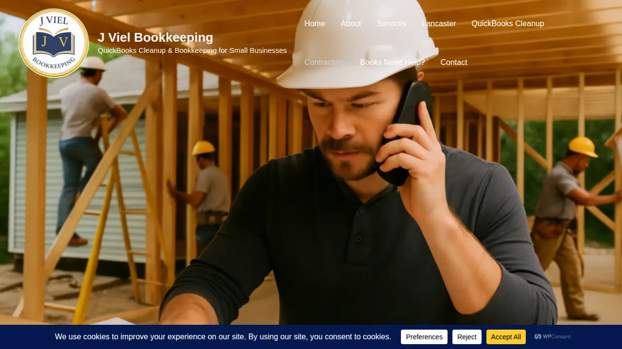 J Viel Bookkeeping page