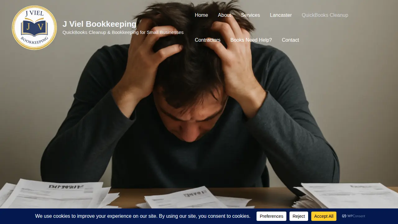 J Viel Bookkeeping page