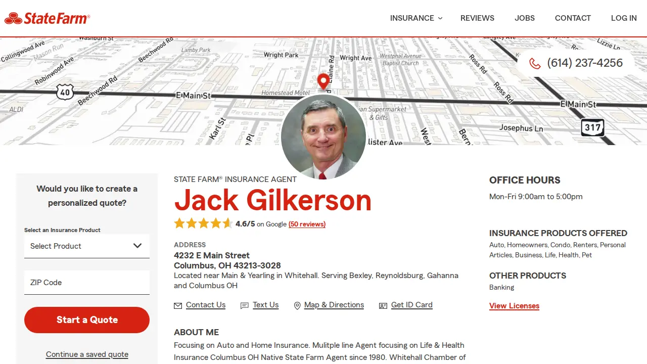 Jack Gilkerson - State Farm Insurance Agent website