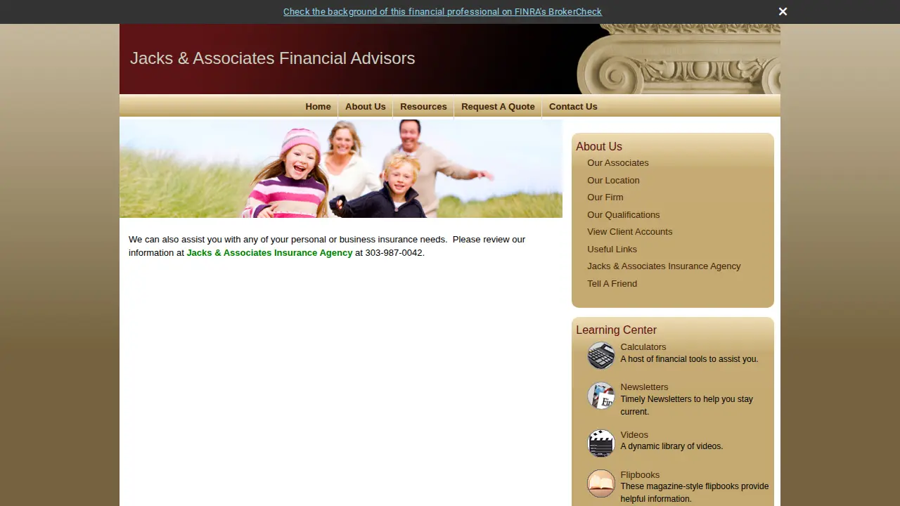 Jacks & Associates page