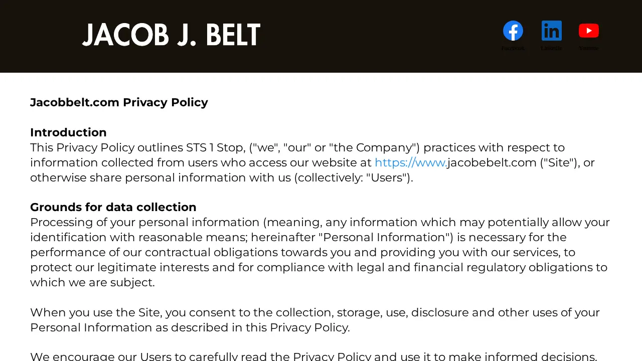 Jacob Belt - Anthony Jacobs Financial LLC page