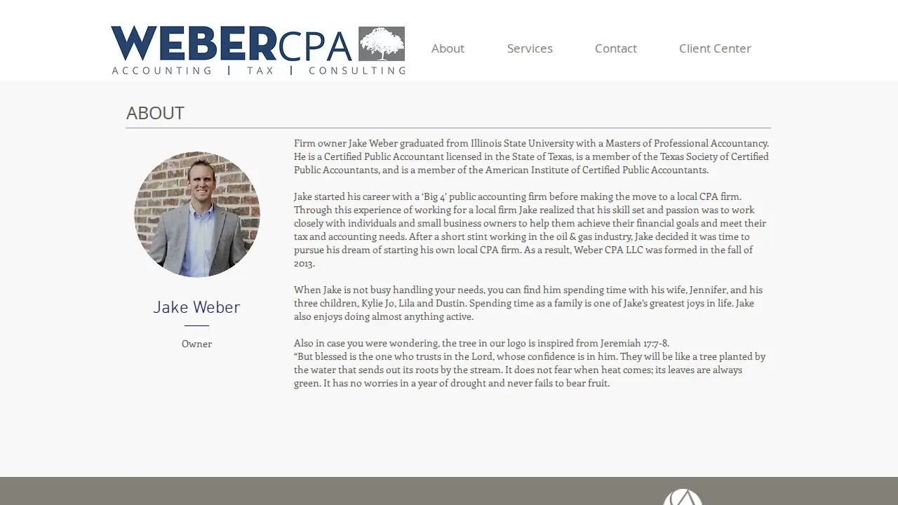 Weber CPA LLC page