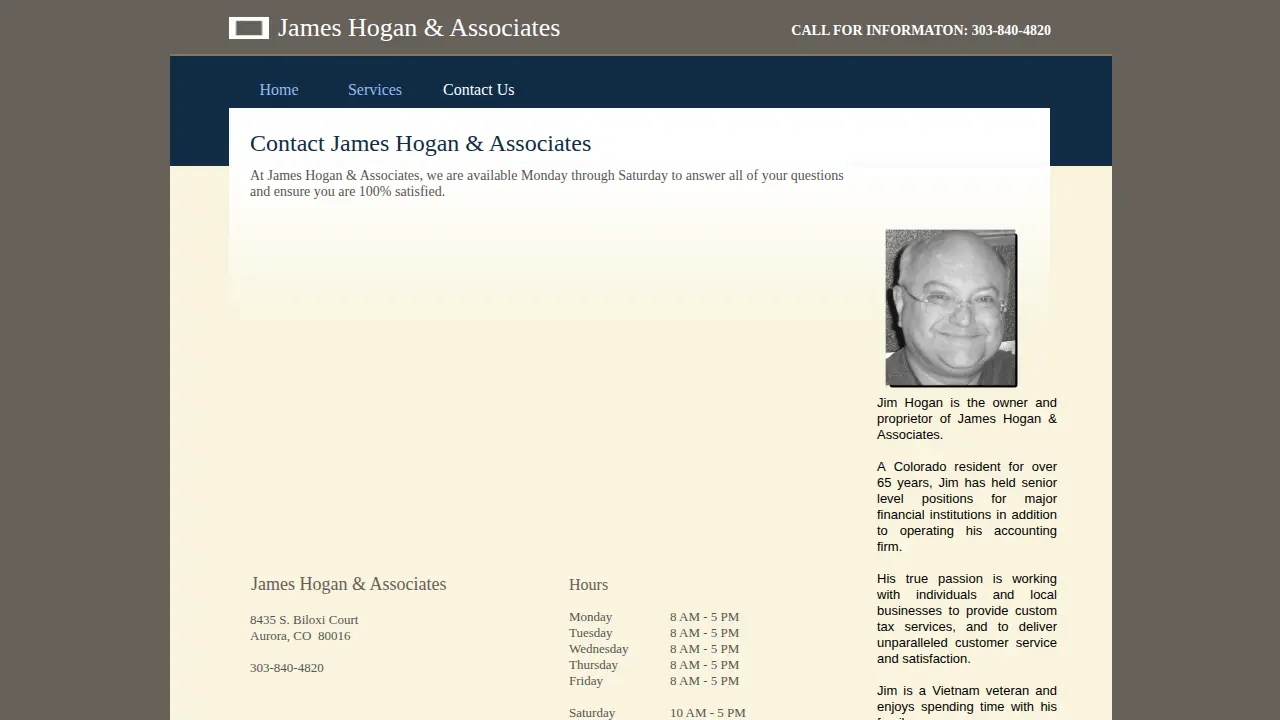 Hogan James w CPA page