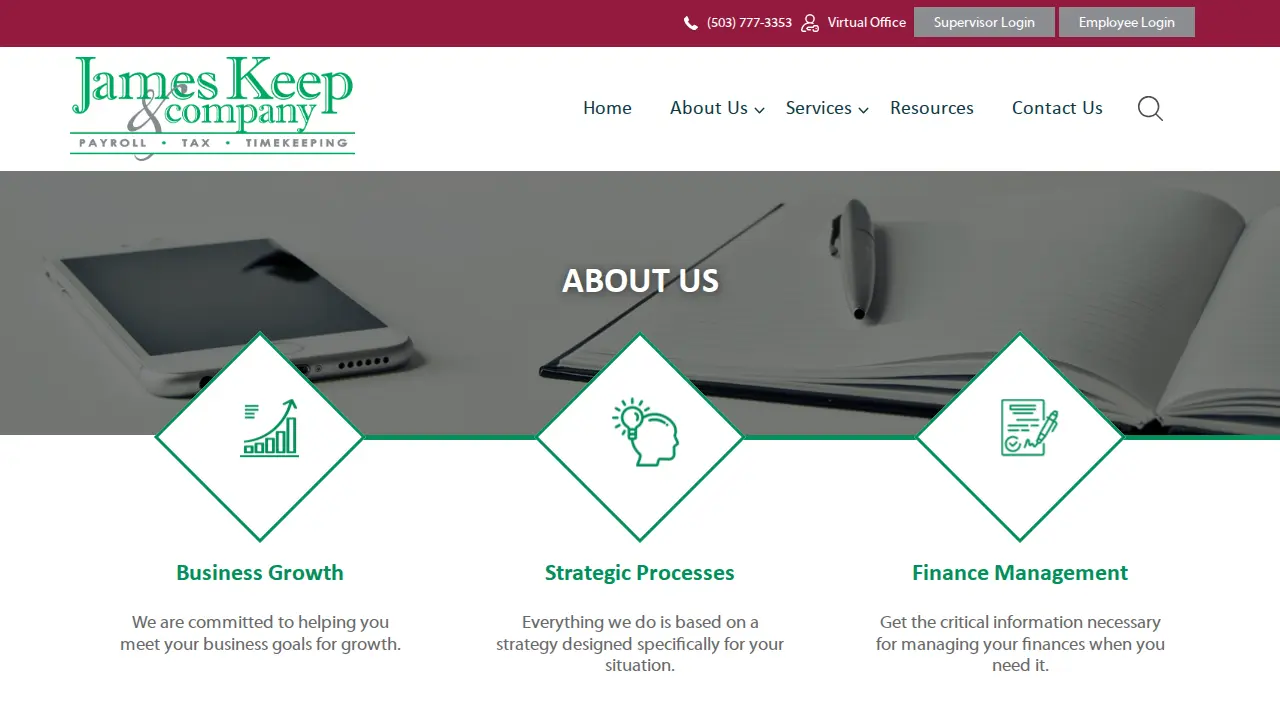 James Keep & Co page