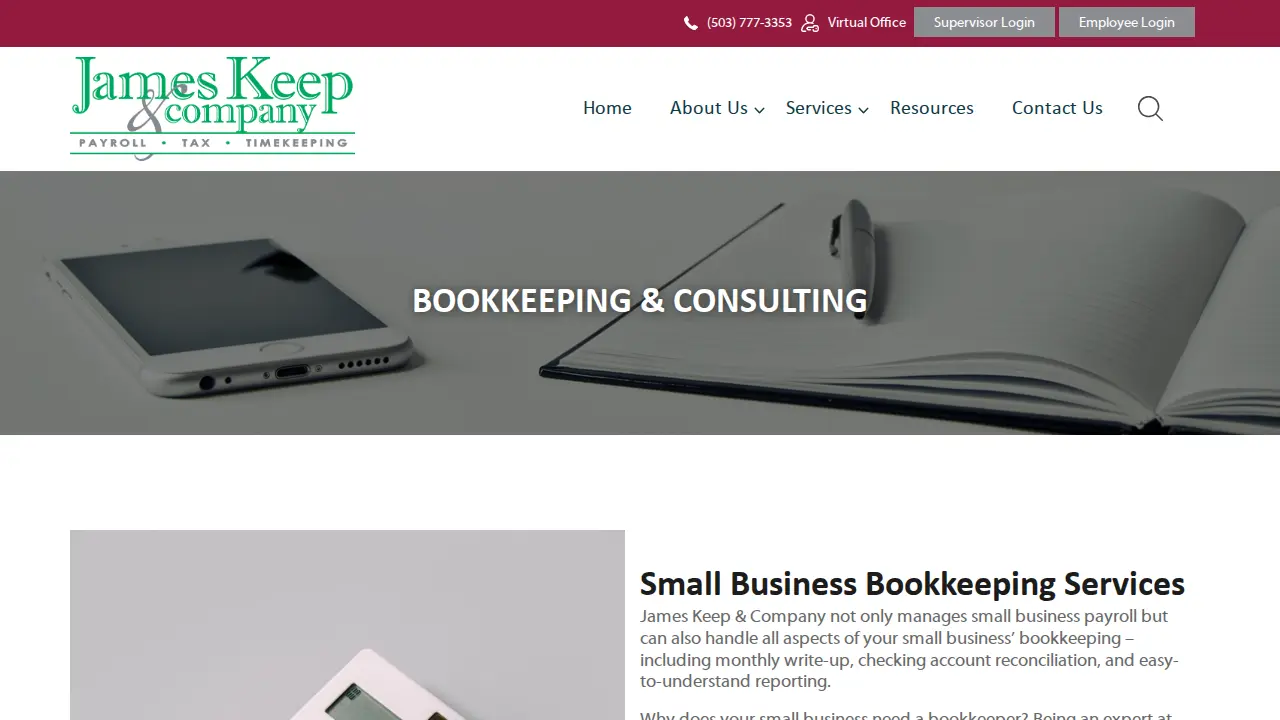 James Keep & Co page