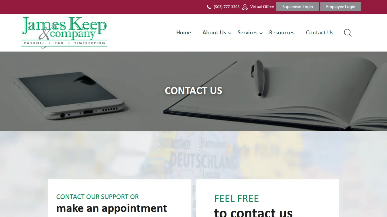 James Keep & Co page