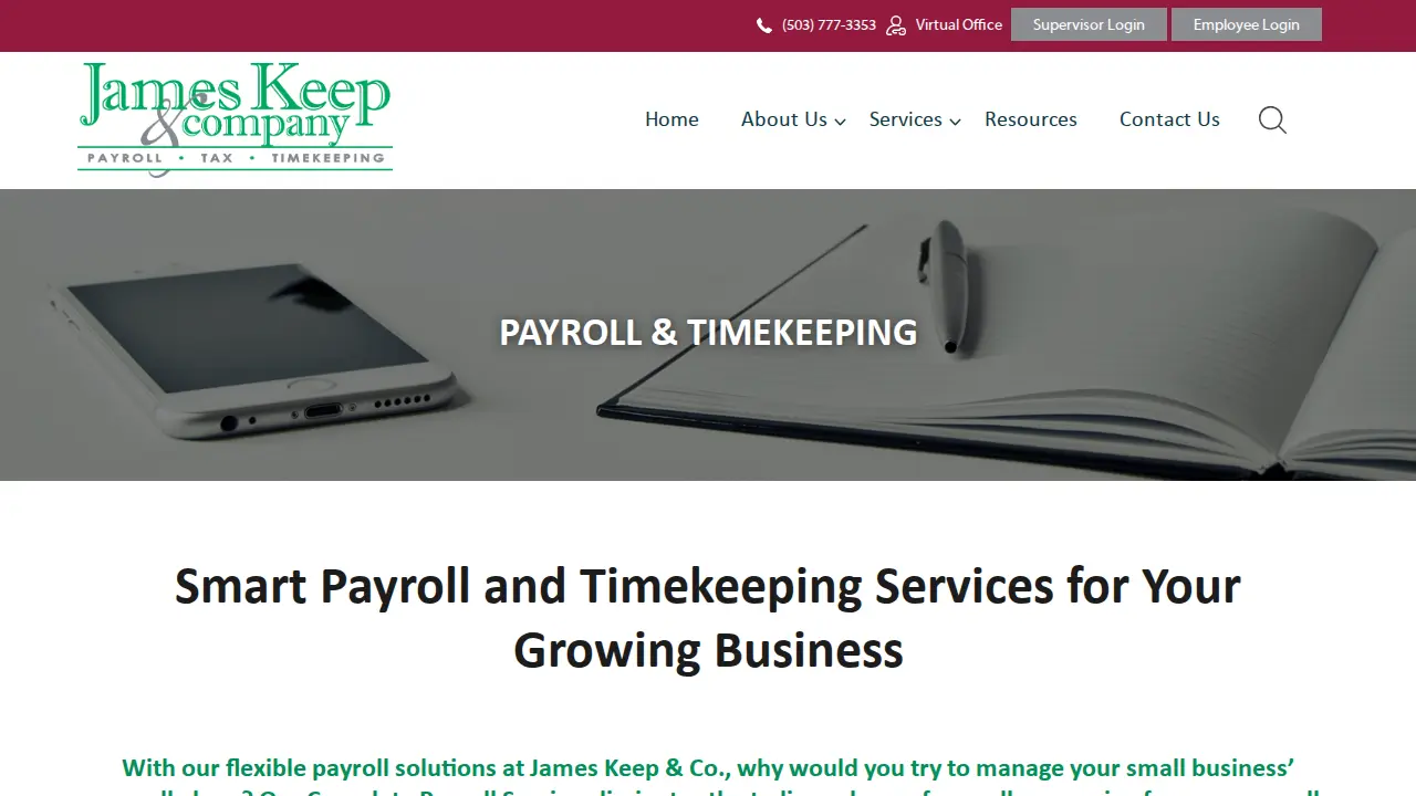 James Keep & Co page