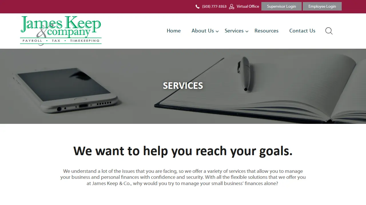James Keep & Co page