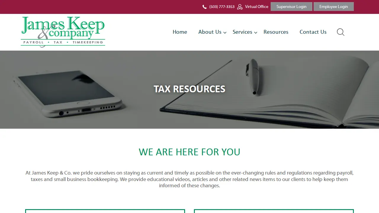 James Keep & Co page