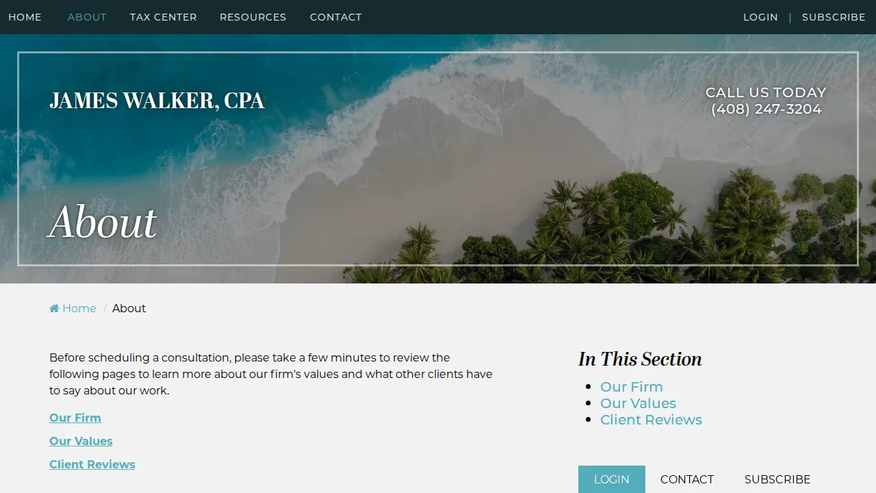 Walker James P CPA page