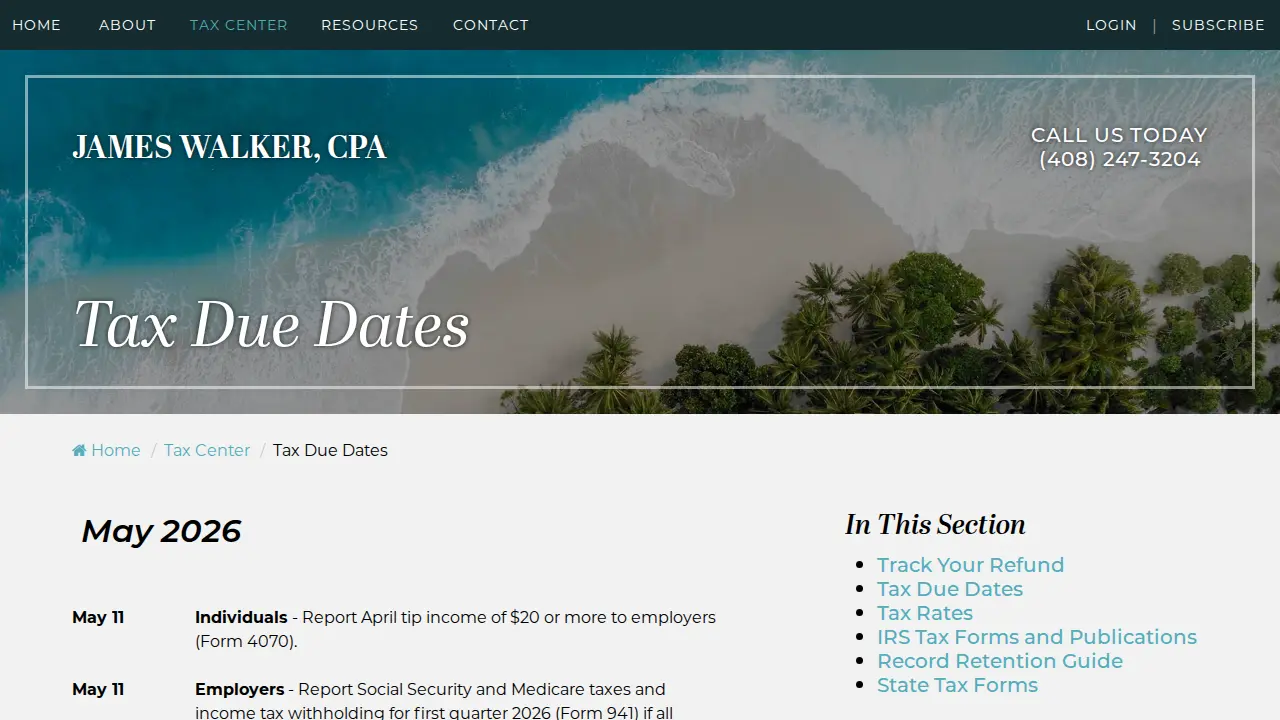 Walker James P CPA page