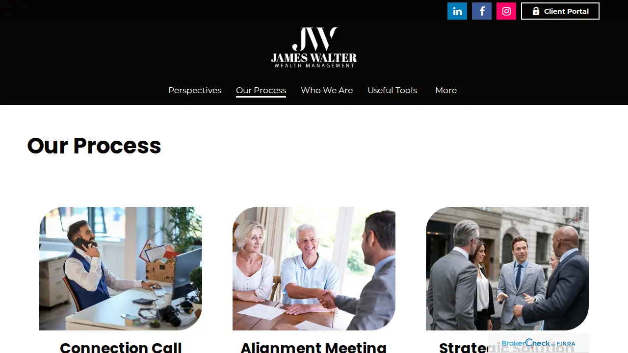 James Walter Wealth Management page