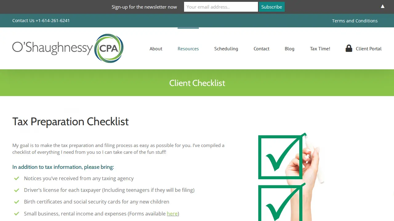 O'Shaughnessy CPA page